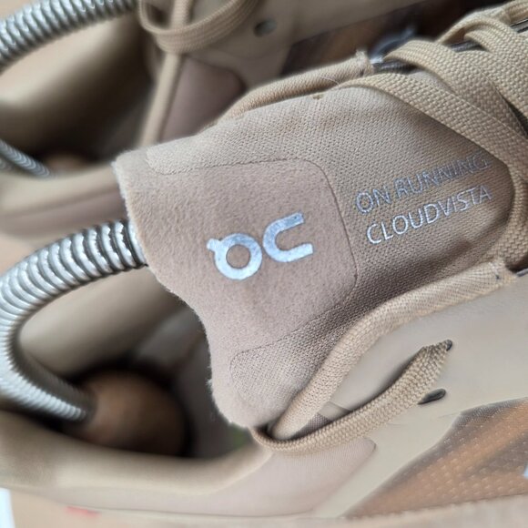 On Cloud Cloudvista 2 Trail Running Shoe 3WE30132855 Women’s Size 10 Chai Dune - Picture 8 of 16